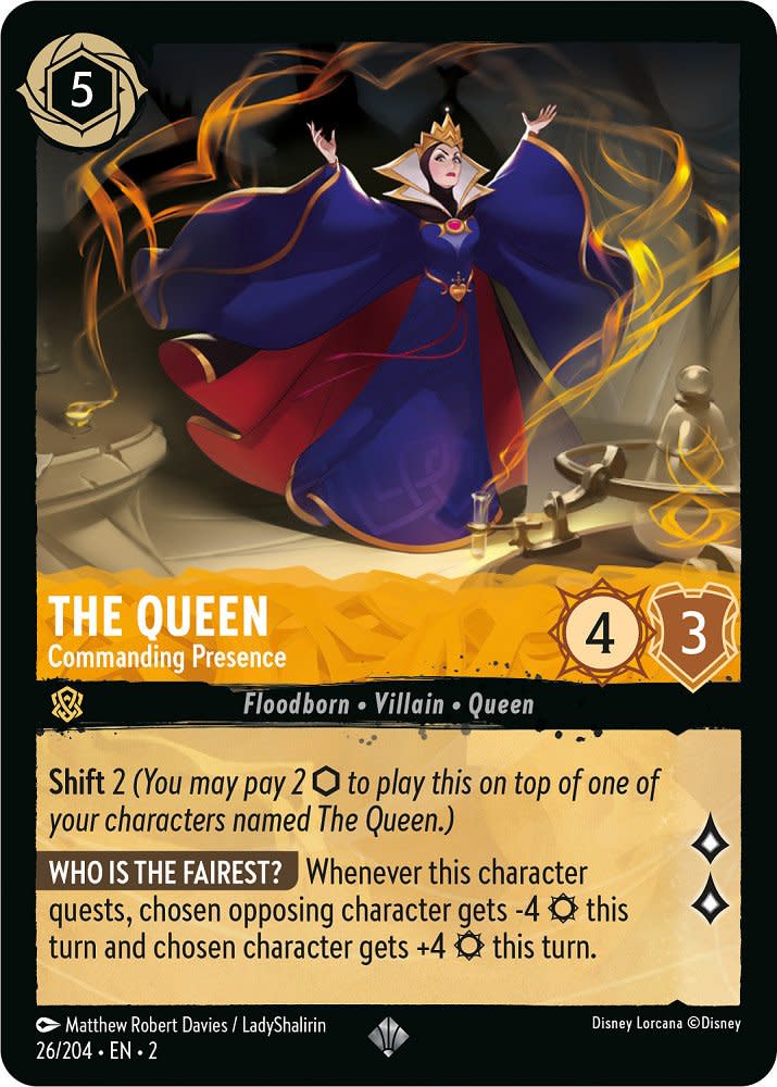 The Queen Commanding Presence card