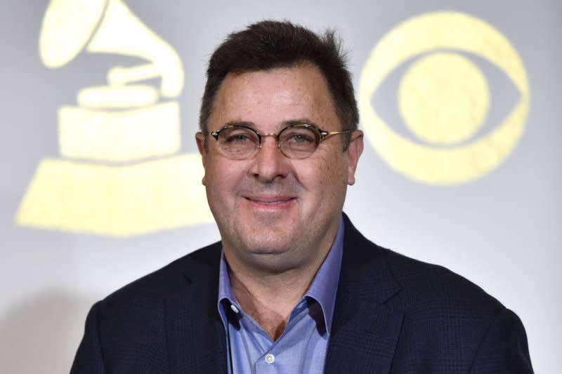 Vince Gill attends the Grammy Awards in 2017. File Photo by Christine Chew/UPI