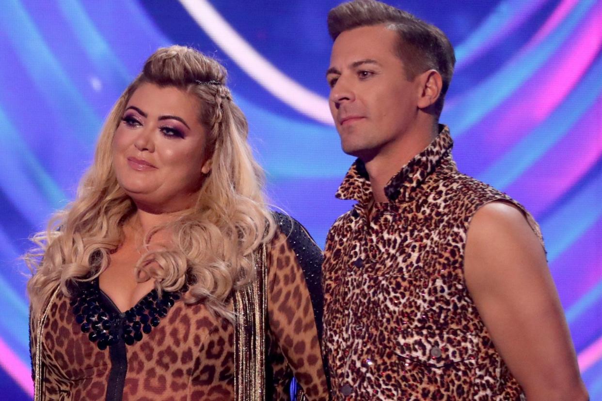 Gemma Collins and Matt Evers on Dancing On Ice (Credit: ITV)