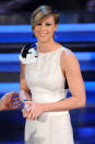 Federica Pellegrini attends the third day of the 62th Sanremo Song Festival at the Ariston Theatre on February 16, 2012 in San Remo, Italy. (Photo by Venturelli/Getty Images)