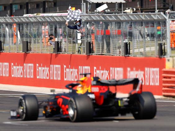 Verstappen claimed his first victory of the season (Reuters)