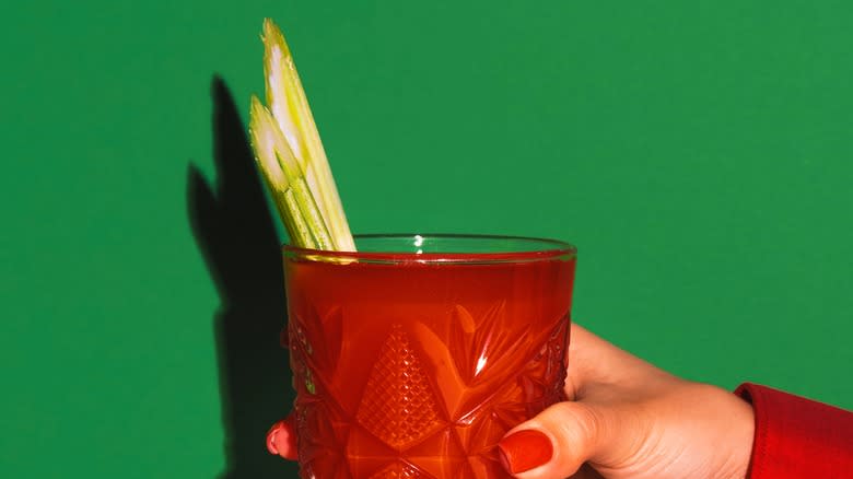 bloody mary with celery