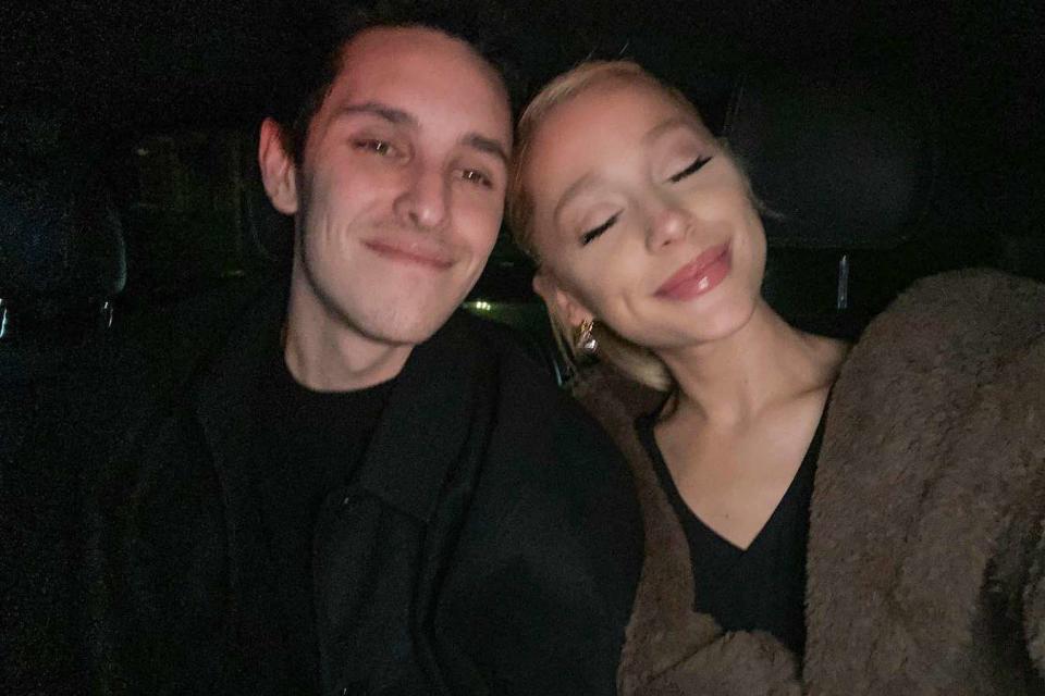 <p>Ariana Grande/ Instagram</p> Dalton Gomez and Ariana Grande.