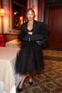 <p>Thompson's first appearance at this year's film festival was a memorable one thanks to her sheer, tulle, all-black look by Rodarte that's giving us goth ballerina vibes. </p>