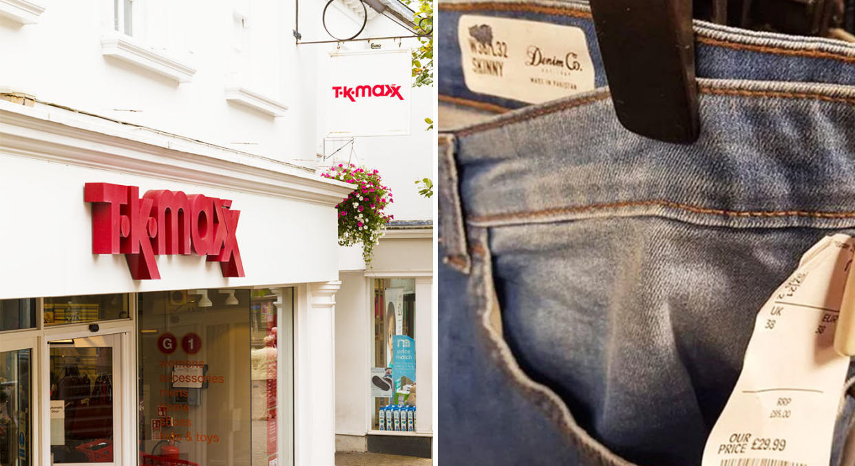 Richard Foster found a £15 pair of Primark jeans selling for double. [Photo: Getty/Facebook]