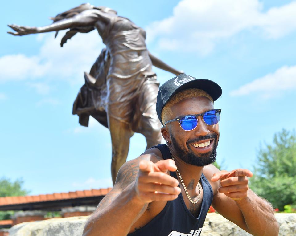 Kian Lewis, is a Spartanburg native and contestant on the new HBO Max reality show, FBoy Island.  Here he takes a moment to visit landmarks in the heart of Spartanburg.