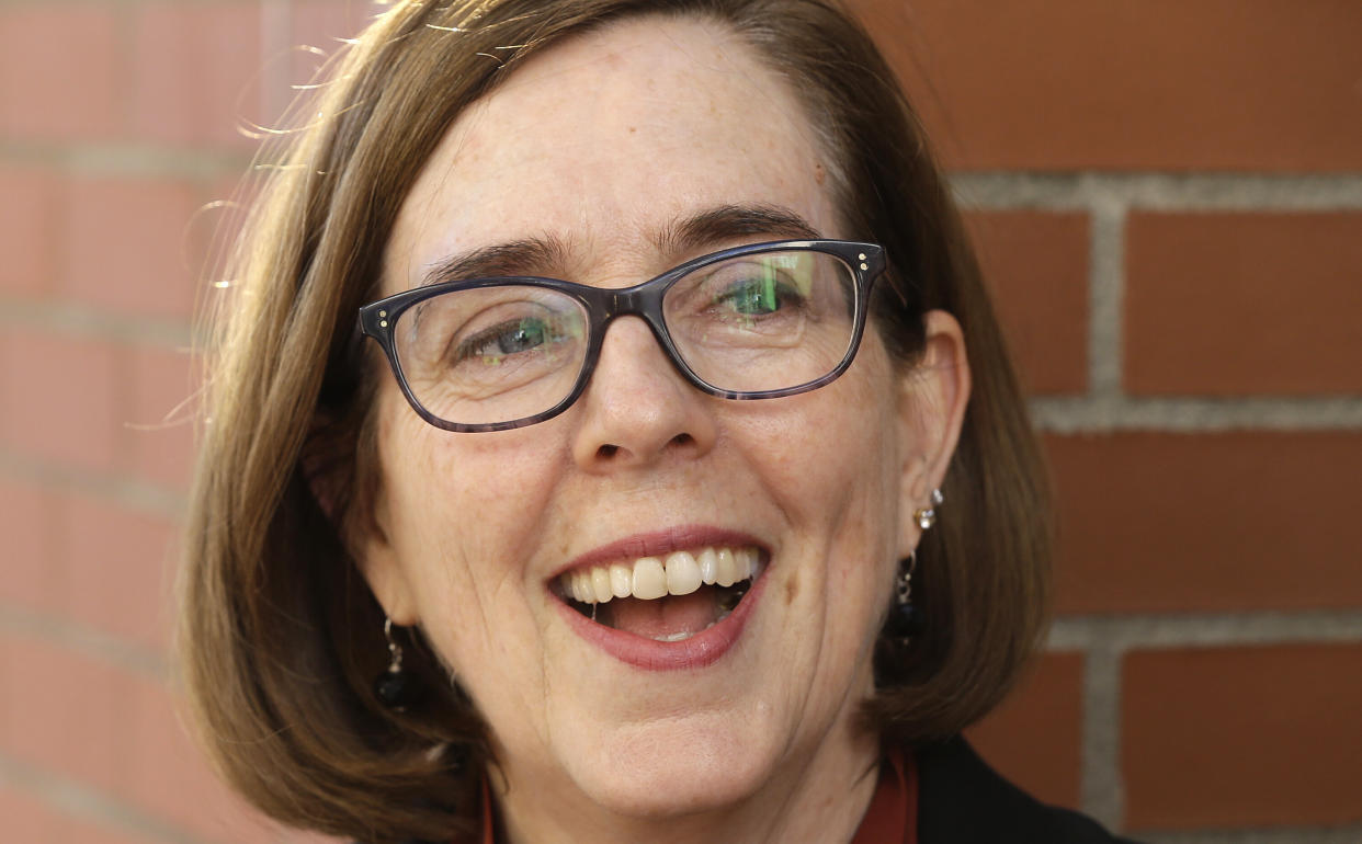 Oregon Gov. Kate Brown (D) enthusiastically supports the idea of requiring presidential candidates to release their tax returns if they want their names to appear on the state's 2020 primary ballot. Hi President Trump. (Photo: ASSOCIATED PRESS)