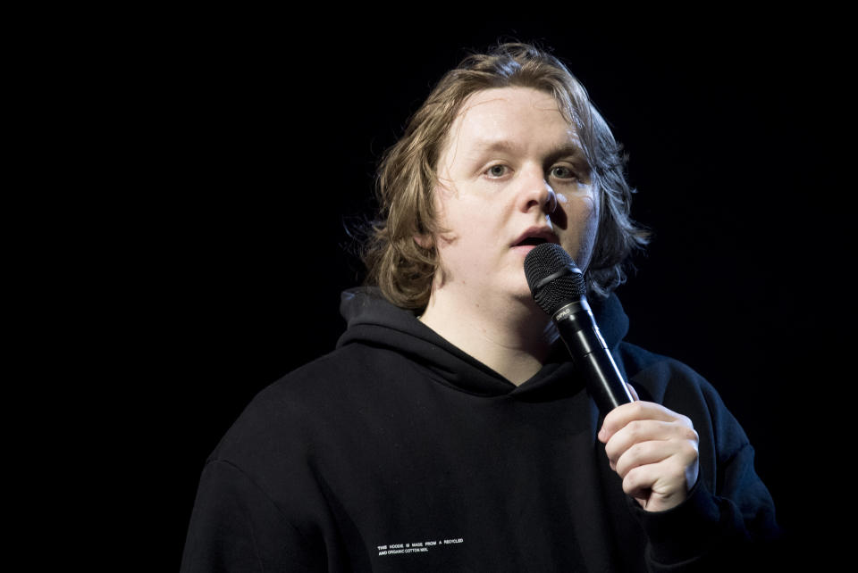 Lewis Capaldi performs on stage