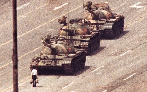 The iconic image of Tiananmen Square   - Credit: Reuters