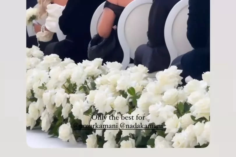 Umar shared a video of Andrea Bocelli singing at the wedding -Credit:Umar Kamani/Instagram