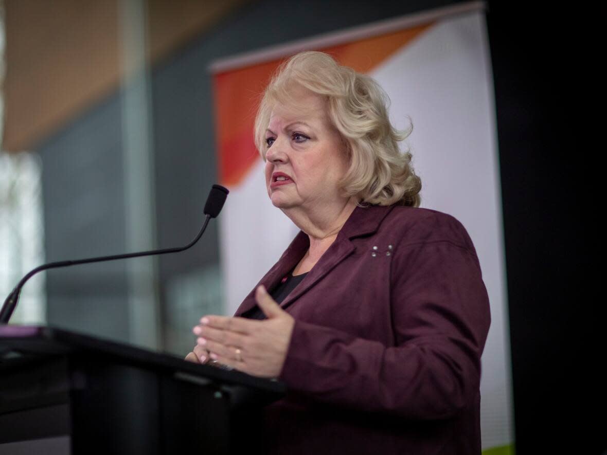 Surrey Mayor Brenda Locke says she will speaking Premier David Eby and Solicitor General Mike Farnworth over the coming weeks to provide updates.  (Ben Nelms/CBC - image credit)