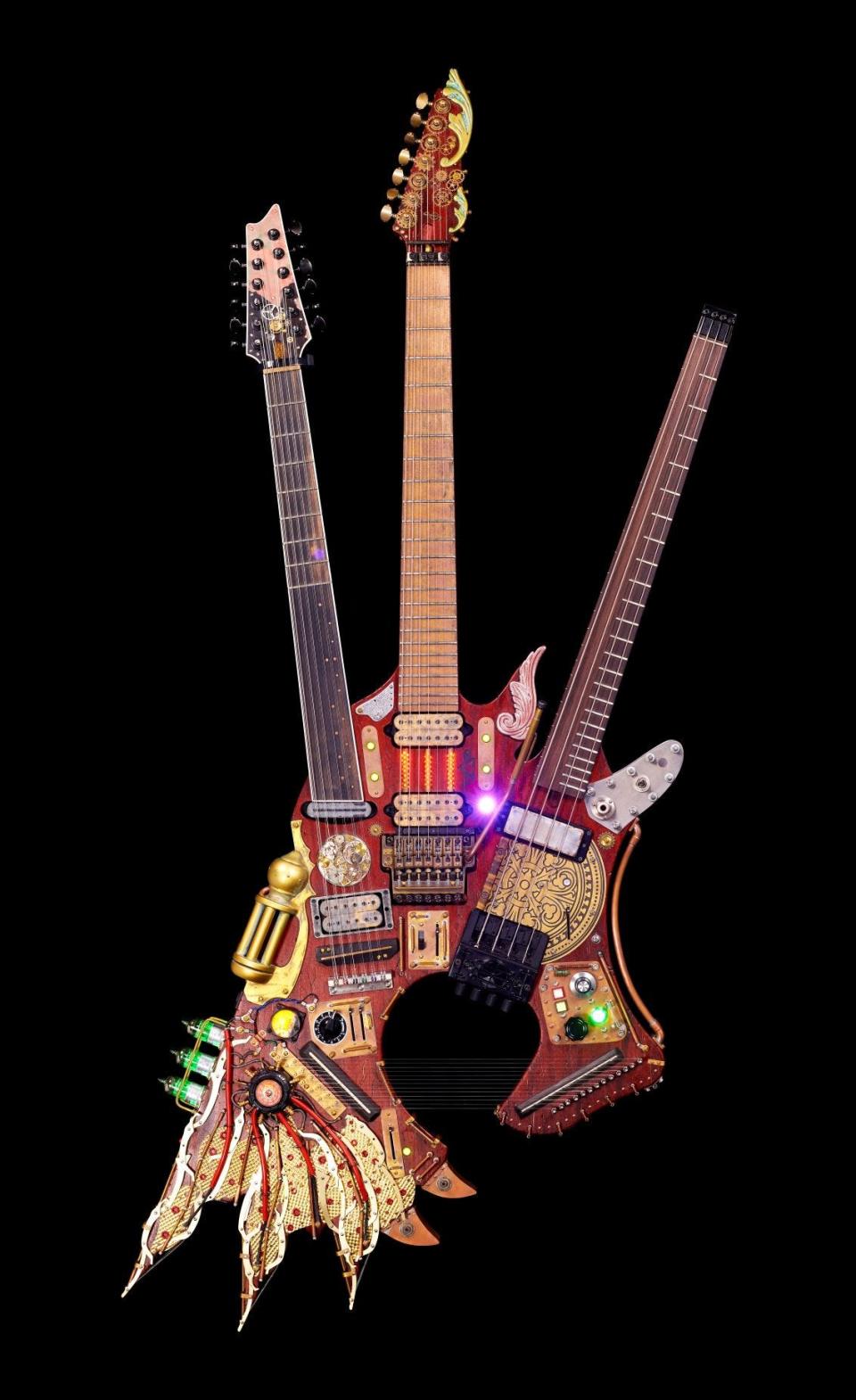 The Hydra, a custom guitar built for Steve Vai.