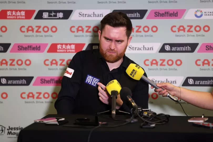 Jak Jones of Wales reacts during a press conference