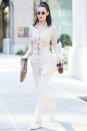 <p><strong>21 October </strong>Bella Hadid was seen out in New York wearing an all-white ensemble before taking <a rel="nofollow noopener" href="http://www.harpersbazaar.com/uk/celebrities/news/a13067892/bella-hadid-just-took-a-helicopter-around-the-statue-of-liberty/" target="_blank" data-ylk="slk:a helicopter ride around the Statue of Liberty;elm:context_link;itc:0;sec:content-canvas" class="link ">a helicopter ride around the Statue of Liberty</a>.</p>