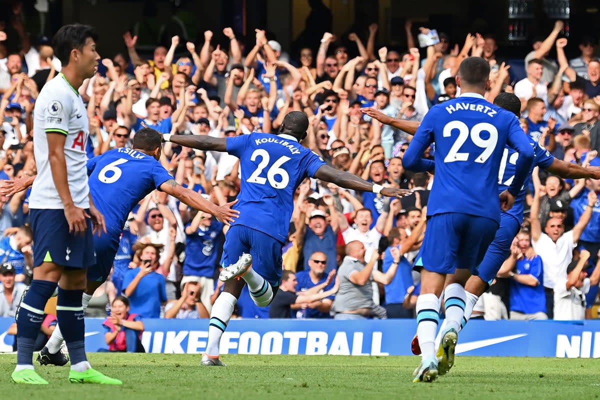 Kalidou Koulibaly scored a fine goal on his Chelsea home debut  (AFP via Getty Images)