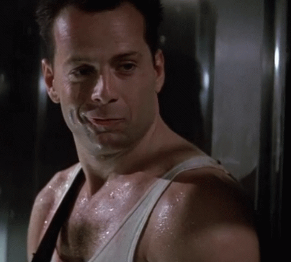 Bruce Willis in "Die Hard"