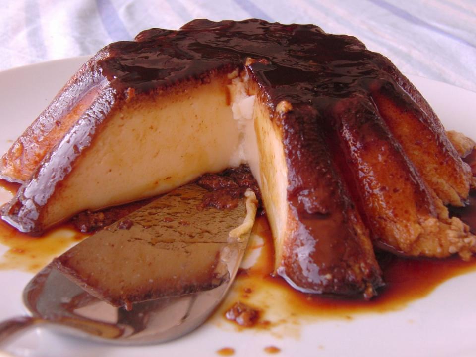 receta flan casero con horno sin horno