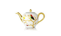 <p>Aux Oiseaux Teapot, $611,<a href="http://www.gearys.com/home-decor/palm-candlesticks-pair.html" rel="nofollow noopener" target="_blank" data-ylk="slk:Gearys;elm:context_link;itc:0;sec:content-canvas" class="link "> Gearys</a></p>