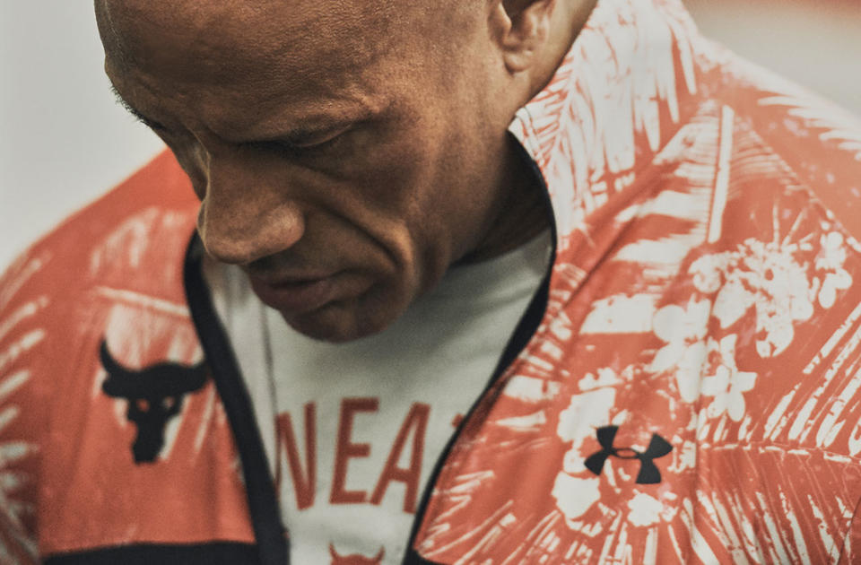 A portion of proceeds from the latest Project Rock x Under Armour Collection are headed to a cause Johnson is proud to support. (Credit: Under Armour)