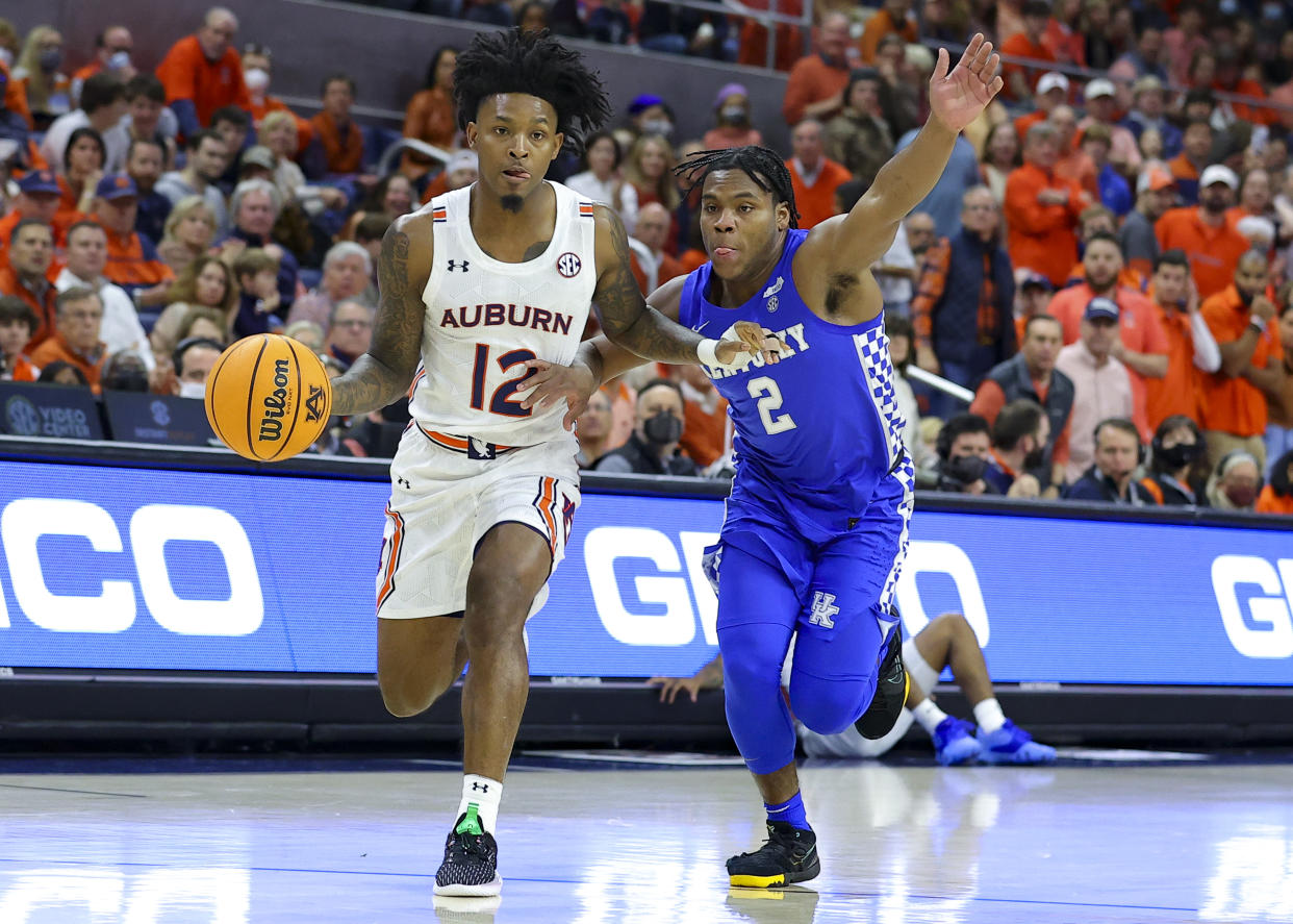 Auburn beat Kentucky in the teams' only regular-season SEC matchup. (Photo by Todd Kirkland/Getty Images)