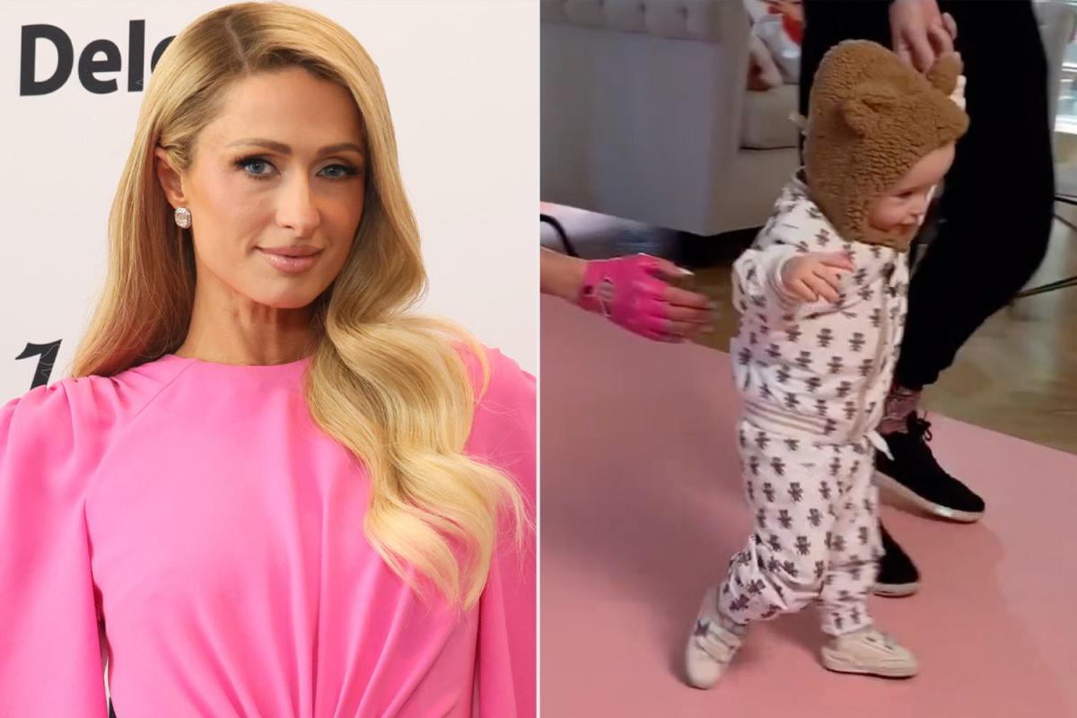 Paris Hilton's Son Phoenix Takes First Steps in Adorable Instagram Video During Mother's Photo Shoot