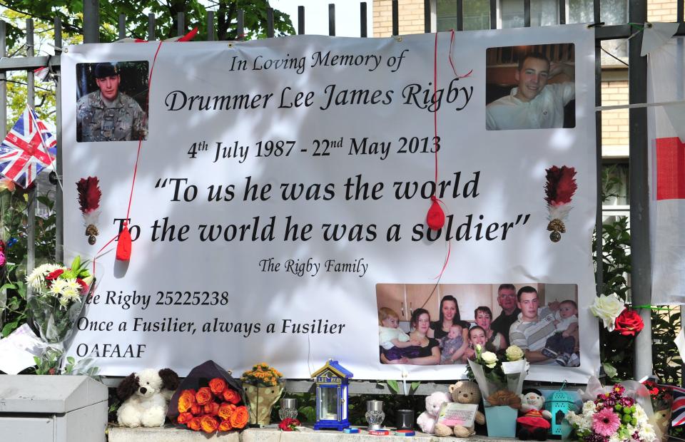 Tributes for the slain soldier (Rex)