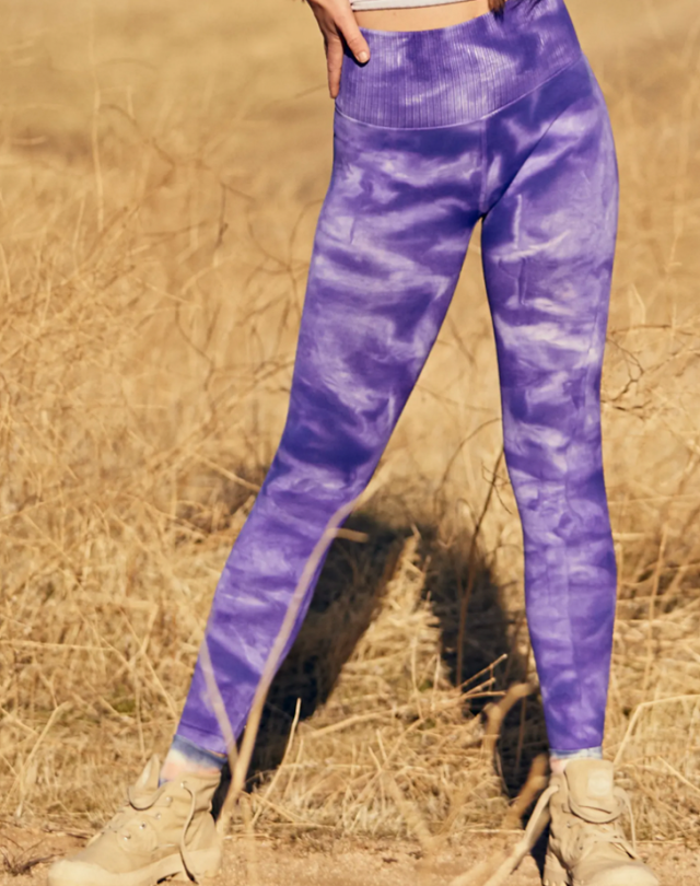 Buy Colorfulkoala Women's High Rise Tie Dye Leggings Full-Length Yoga  Pants, Purple Tie Dye, Large at