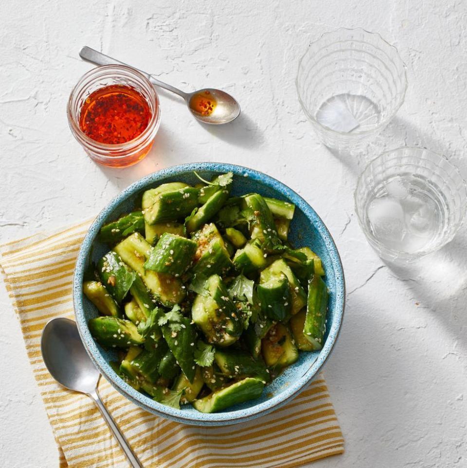 Smashed Sesame Cucumber Salad