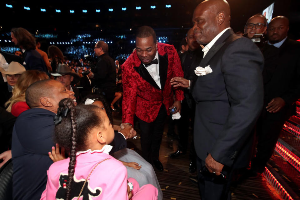 Blue Ivy, Busta Rhymes, and L.A. Reid