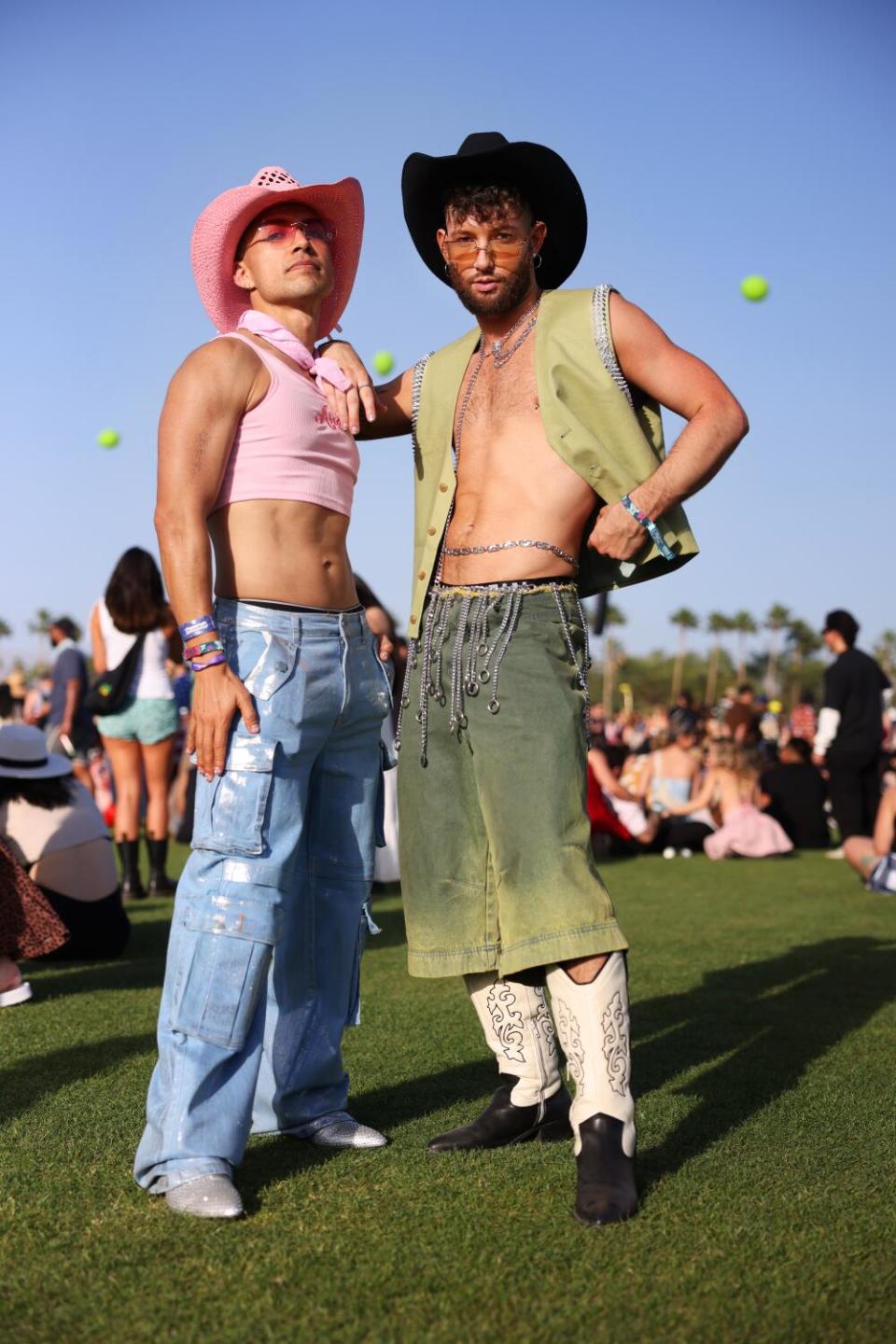 Luis Cervantesand Brett Karabinos at Coachella.