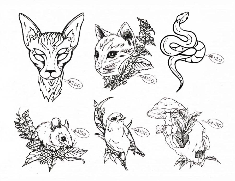 Tattoos you can get at this year’s Tats for Cats.