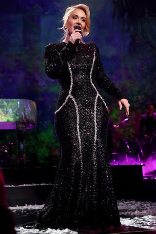 <p>Kevin Mazur/Getty</p> Adele, January 2024