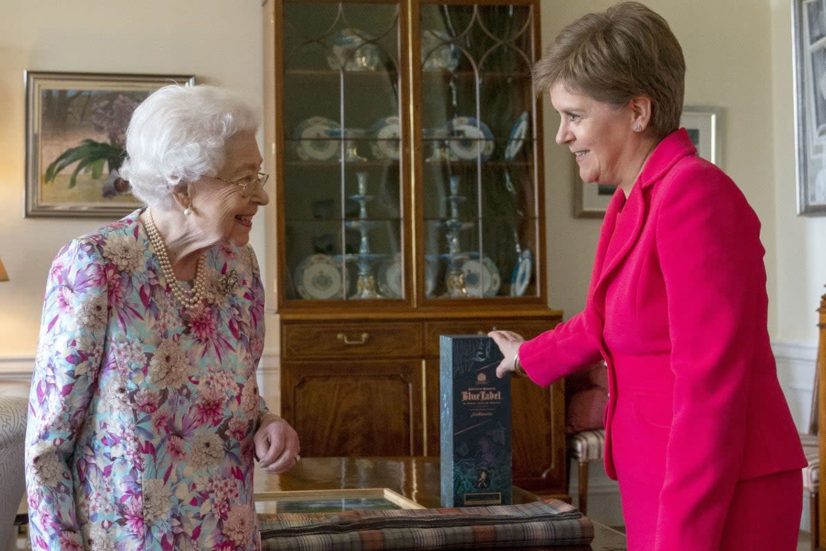 Scottish First Minister Nicola Surgeon paid tribute to the Queen (Jane Barlow/PA)