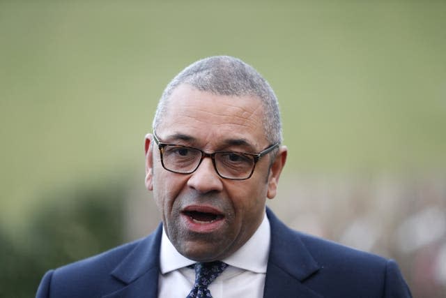 Foreign Secretary James Cleverly (Peter Morrison/PA)