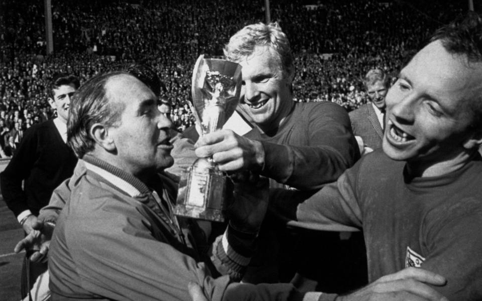 Stiles (right) played in all six of England's games at the 1966 World Cup - GETTY IMAGES