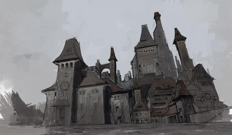 Low angle view of Nevermore Academy