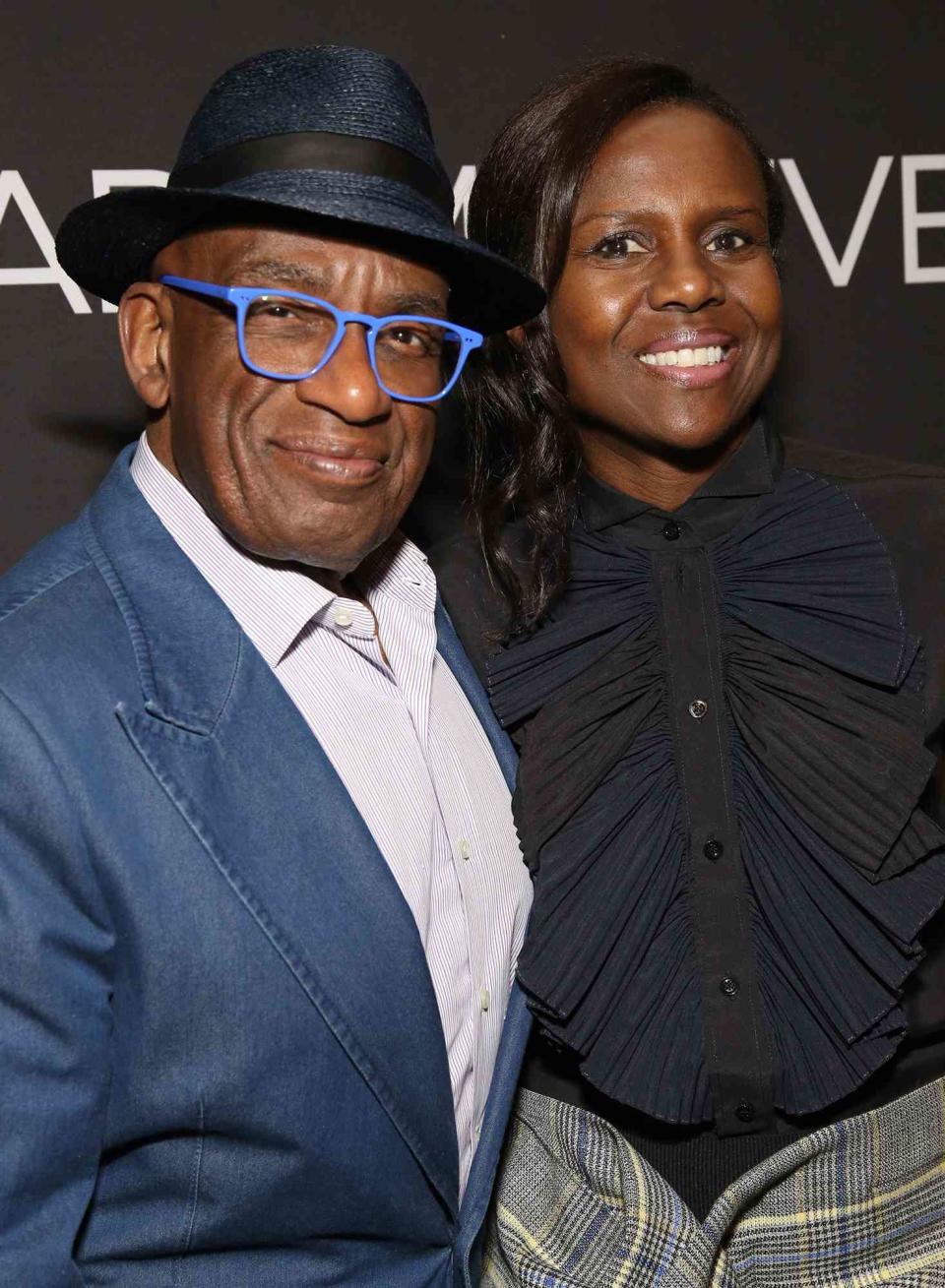 Al Roker and Deborah Roberts attend the Broadway Opening Night Arrivals for "Burn This" at the Hudson Theatre on April 15, 2019 in New York City