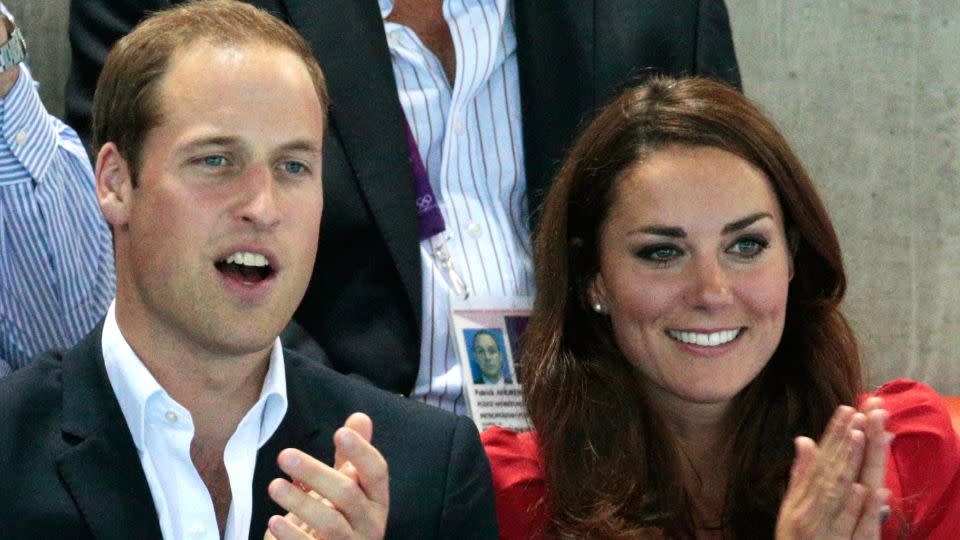 Prince William and his wife Catherine at the London Aquatics Centre on August 3, 2012. - Adam Pretty/Getty Images