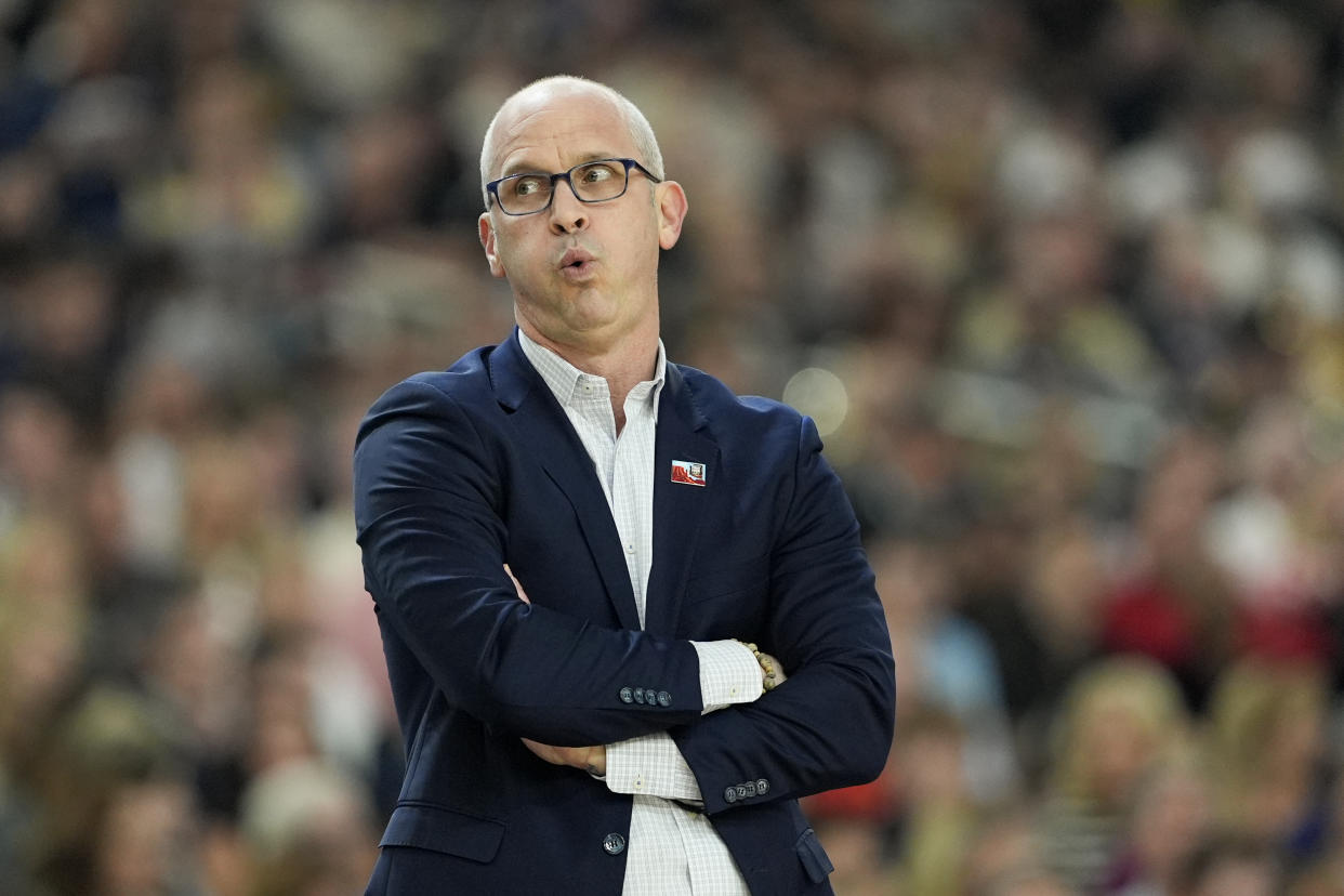 Can UConn coach Dan Hurley pull off a third straight title next season?