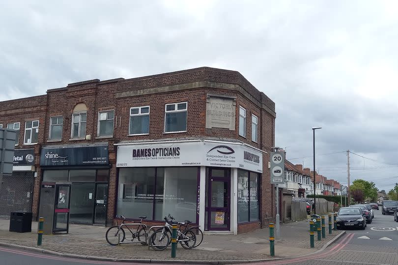 18-22 Crown Lane is currently occupied by three vacant retail units