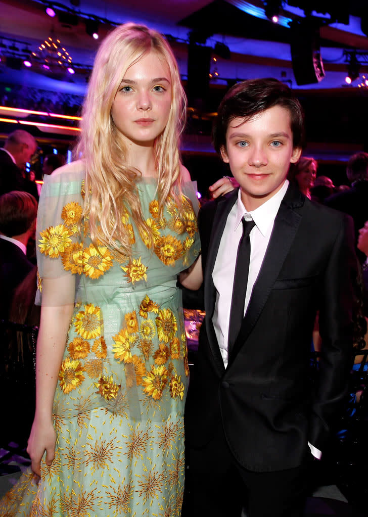 Critics Choice Party pics 2012 Elle Fanning Asa Butterfield