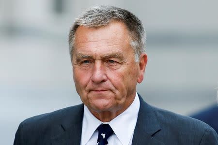 FILE PHOTO -- David Samson, the former chairman of the Port Authority, exits Newark federal court in New Jersey, U.S. on July 14, 2016. REUTERS/Eduardo Munoz/File Photo