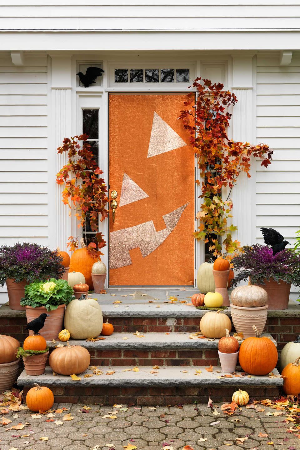 29) Classic Halloween Front Door