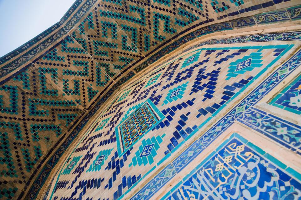 Uzbek madrasa ceiling: istock