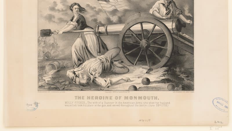 “The Heroine on Monmouth: Molly Pitcher,” created in 1876.