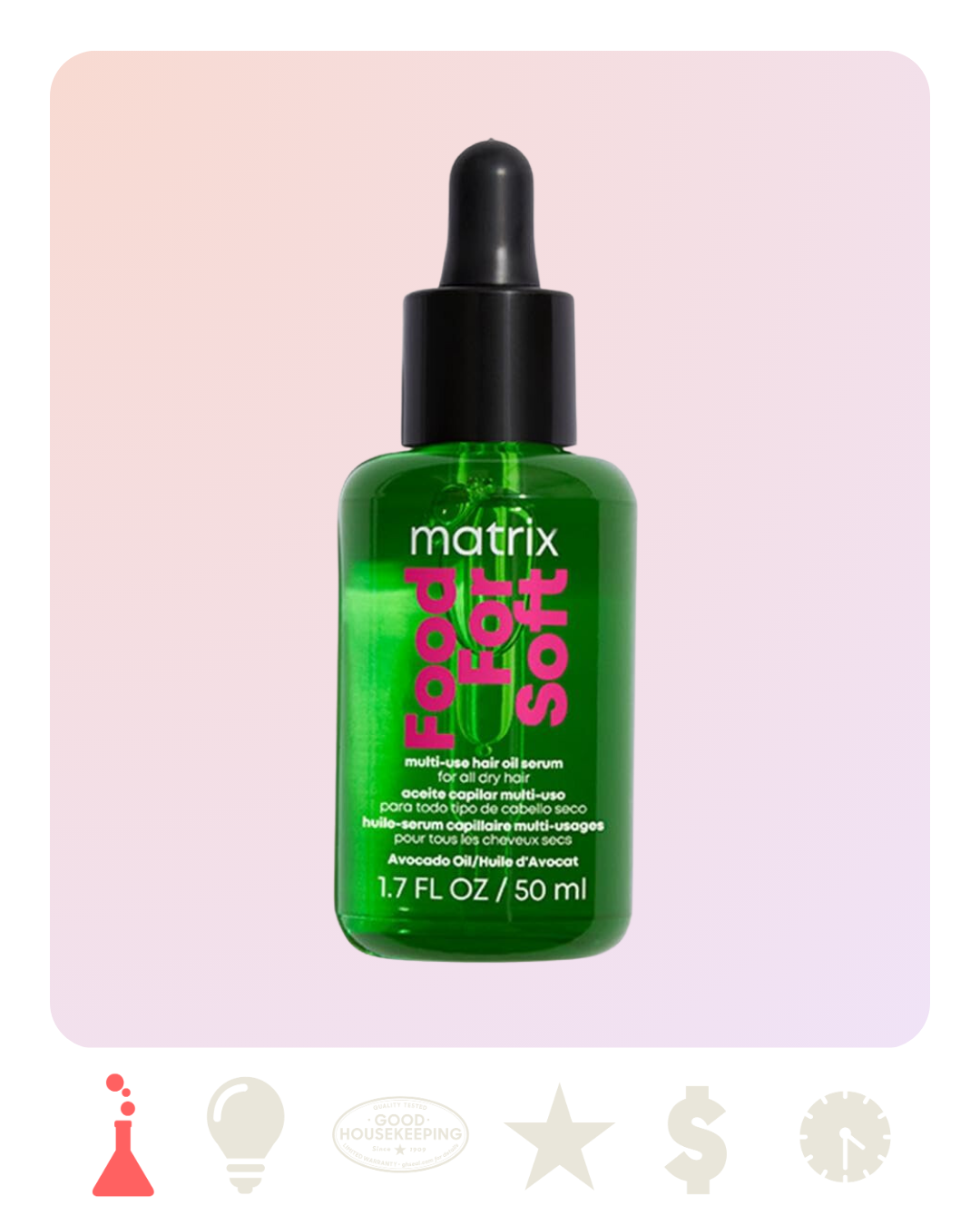 <p><a href="https://go.redirectingat.com?id=74968X1596630&url=https%3A%2F%2Fwww.ulta.com%2Fp%2Ffood-soft-multi-use-hair-oil-serum-pimprod2038909&sref=https%3A%2F%2Fwww.goodhousekeeping.com%2Fbeauty-products%2Fa60331304%2Fbest-beauty-awards-2024%2F" rel="nofollow noopener" target="_blank" data-ylk="slk:Shop Now;elm:context_link;itc:0;sec:content-canvas" class="link rapid-noclick-resp">Shop Now</a></p><p>Food For Soft Multi-Use Hair Oil Serum</p><p>ulta.com</p><p>$31.00</p>