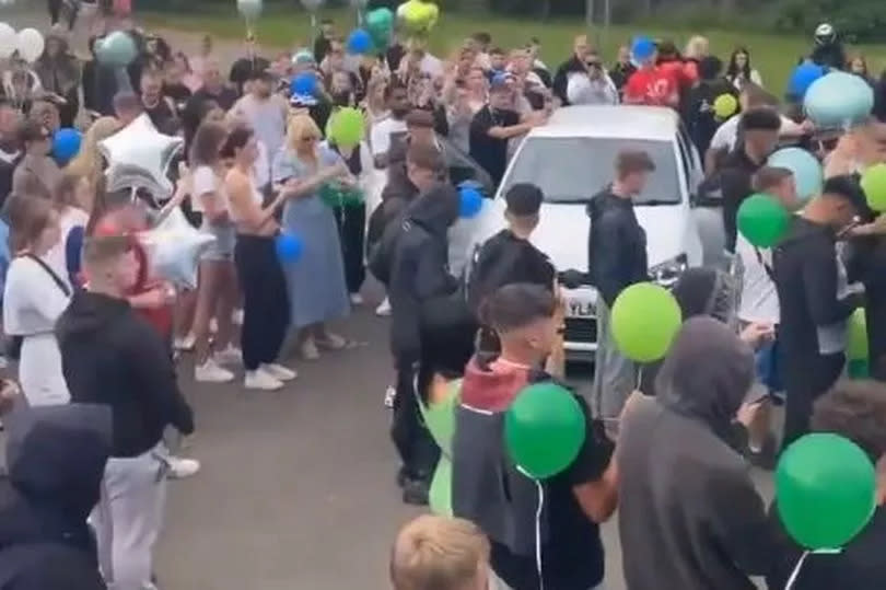 Family and friends came together to celebrate the life of Mikey Roynon, who was killed in Bath. They gathered for a vigil at Southey Park in Kingswood, released balloons and lit flares on Sunday evening, June 11.
