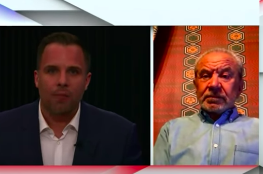 Lord Sugar tears into Dan Wootton’s ‘stupid bloody question’ during awkward GB News interview (GB News)