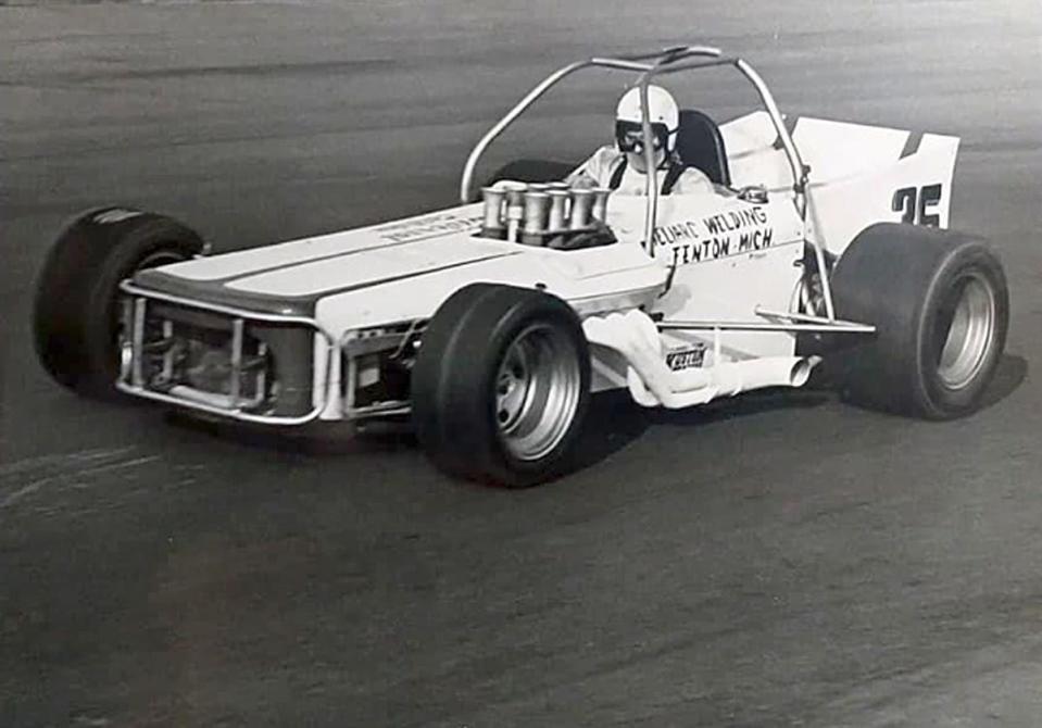 Eldron Schrader during his racing days.