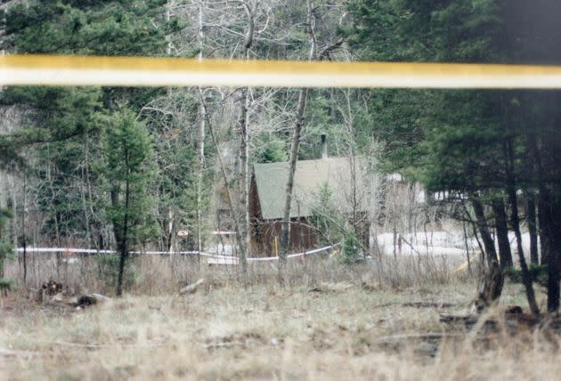 The 1.4-acre parcel of land where Kaczynski's cabin sat in Lincoln, Montana. This image was captured by the author's father after the 1996 arrest.